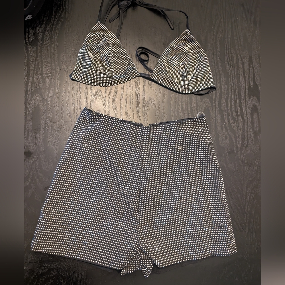 Steve Madden Rhinestone Two Piece